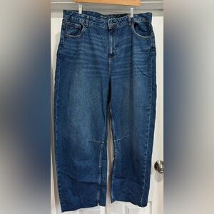 Primark Women's Dark Blue Boyfriend Jeans